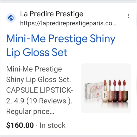NIB-5PC Mini Me Predire Shiny Lip Gloss Set - Picture 2 of 7